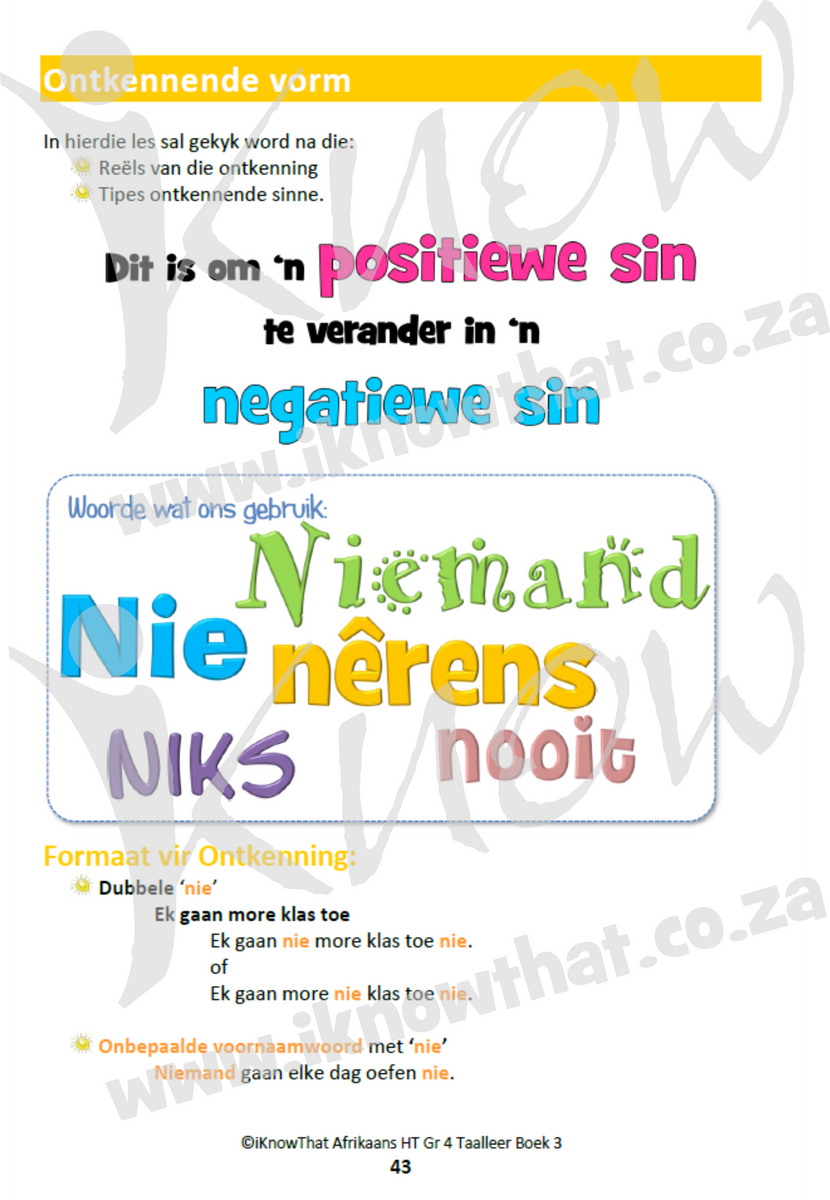 IK Afrikaans Huistaal Graad 4 Boek 3 – IKnowThat