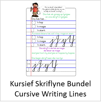 Line Extender For Cursive Skriflyne Kursief Bundel - Writing Line Cursive Bundle PDF – iKnowThat